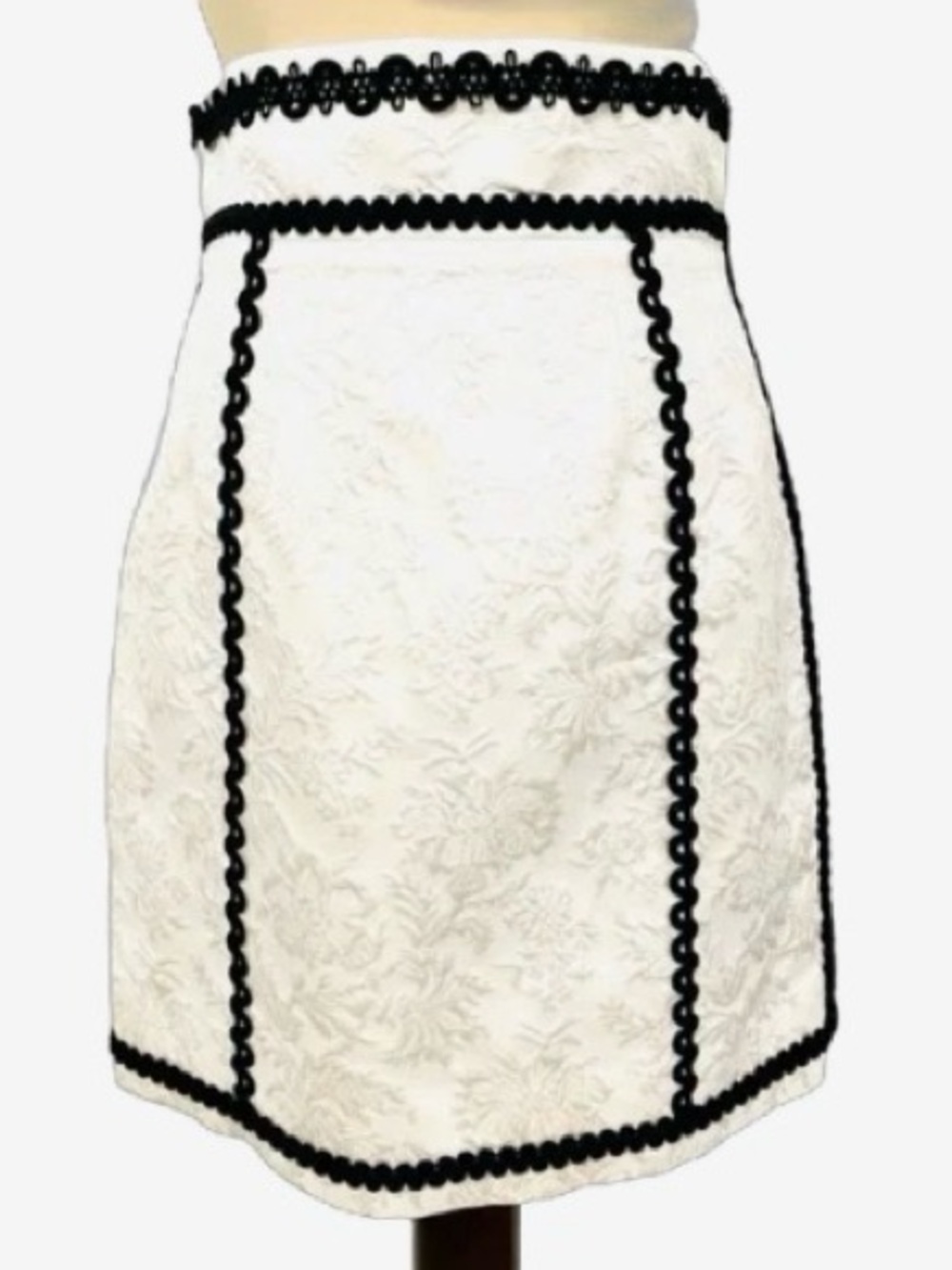 šļøDolce & Gabbana Rare & Authentic Silk Cotton Blend Jacquard Mini Skirt